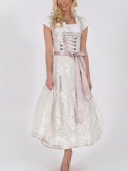 Dirndl Tie Lace Apron Dress