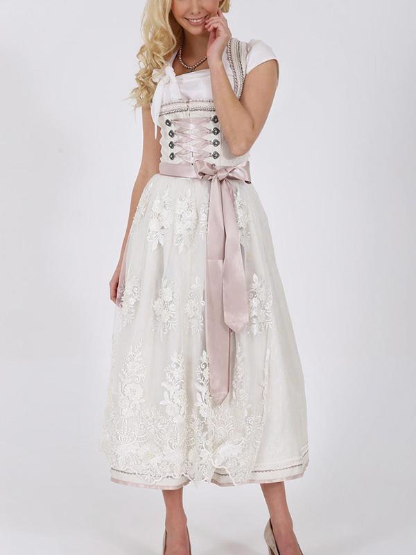 Dirndl Tie Lace Apron Dress