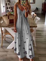 Gradual Change Mickey Mouse Maxi Dress