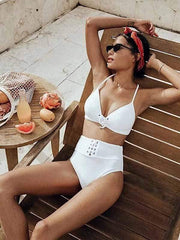 Classic Brief White Bikini Bottoms - The Jenna by Sauipe Swim