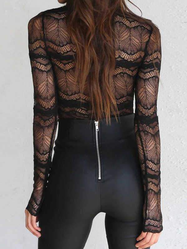 Long Sleeve Lace Underwear